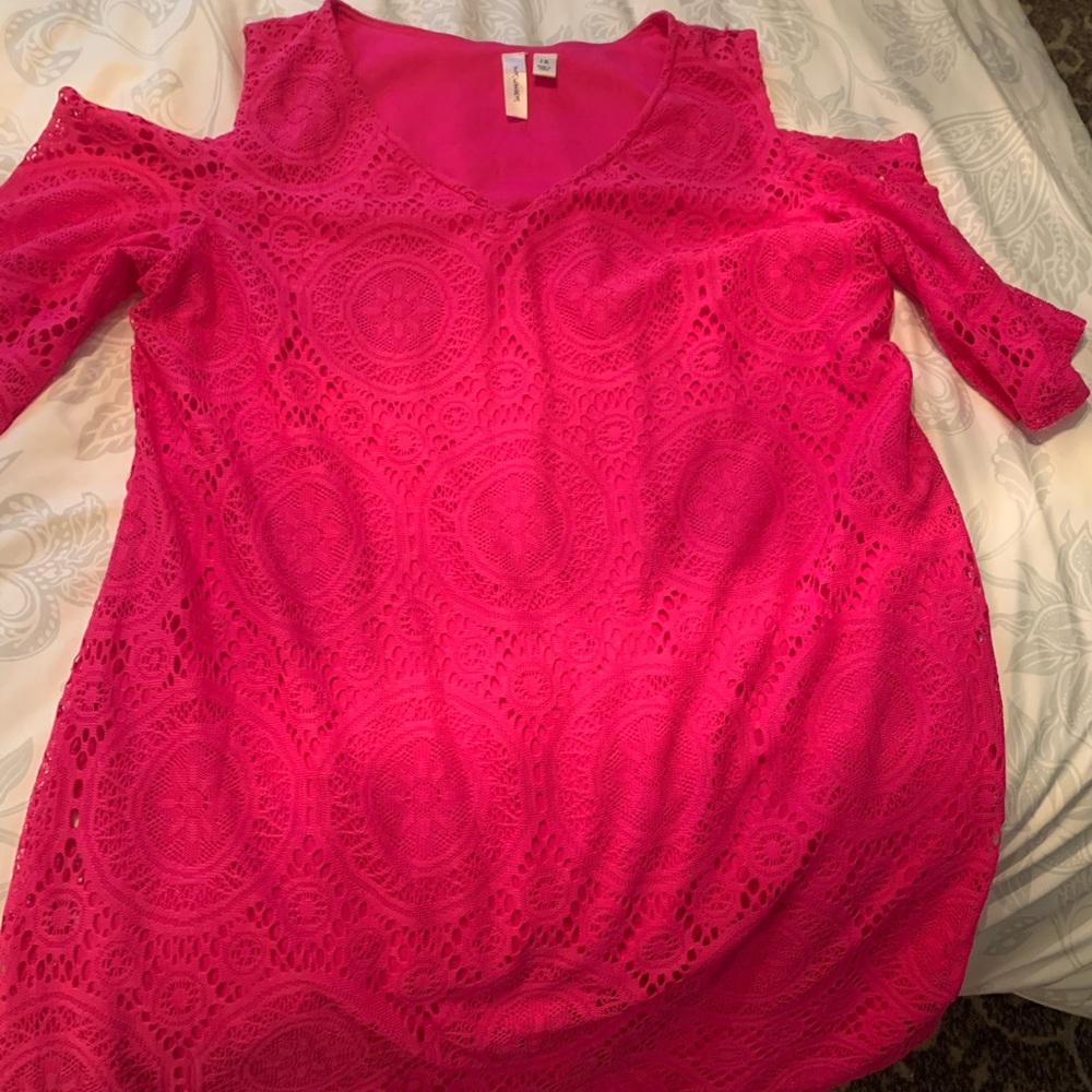Hot pink dress